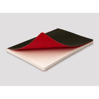 Блокнот Oxford Black&Red А6 72л с резинкой, мягкая обложка, 400051205