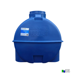 Емкость 1000 литров горизонтальная  синяя