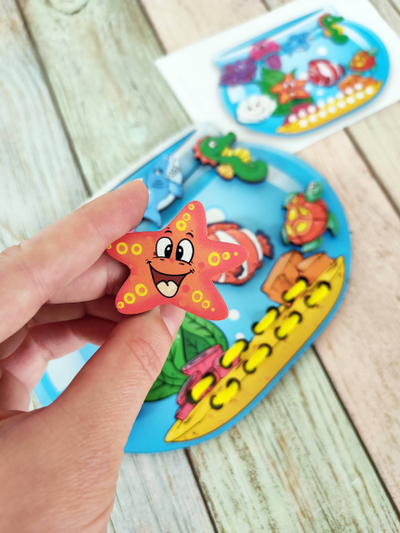 Шнуровка с липучками "Аквамир"