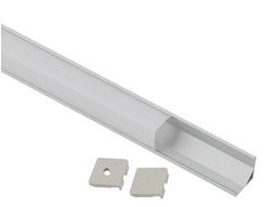 SALE Угловой квадратный алюминиевый профиль серебристый 2000х16х16мм (2загл.б/крепежа)