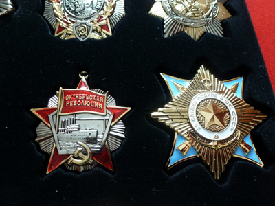 Коллекция "Ордена СССР", в планшете! Качественные муляжи!