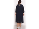Женственное платье А-образного силуэта арт. 6179 (цвет темно-синий) Размеры 54-70