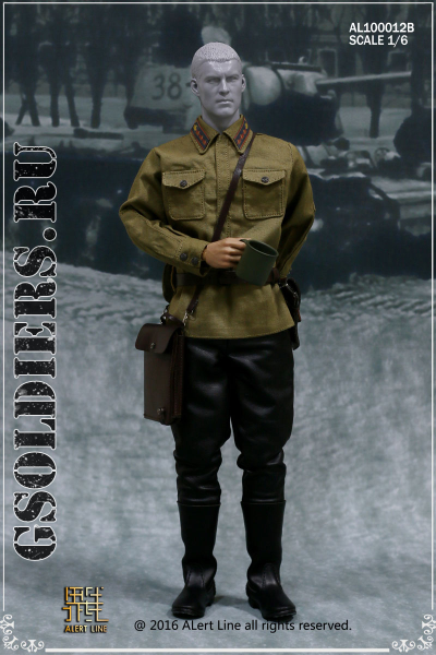 Советский танкист (командир танка) - коллекционная фигурка 1/6 WWII The Soviet Tank Corps Suit AL100012B - Alert Line