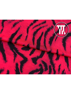 Бифлекс глянец принт Амурский Тигр, цв. Неон-коралл