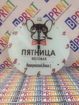 Печать на круглых часах