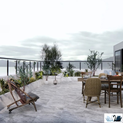 Керамогранит Eurotile Sun Paradise Grey Structure 60x60 7930138705207 серый, матовый, структурный