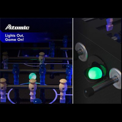 Настольный футбол (кикер) «Azure» (148x78x87 см, черный)