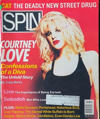 Spin Magazine February 1995 Courtney Love Cover, Иностранные музыкальные журналы,, Intpressshop