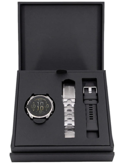 Часы Garmin Fenix 8 - 47mm AMOLED Sapphire Bare Titanium / Graphite / Titanium Band