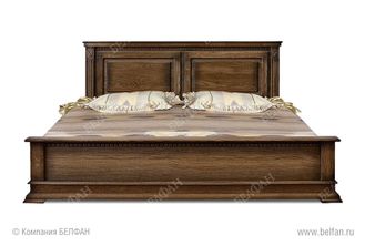 Кровать двуспальная Верди Люкс 180 (низкое изножье), Belfan