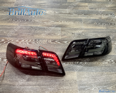 Стопы Toyota Camry 40 светодиодные тонированные
