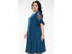 Женская одежда - Вечернее, нарядное платье трапециевидного силуэта арт. 5022 размеры 48-56 (цвет синий)