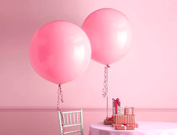 Метровый Розовый шар