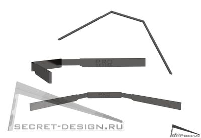 Пружина монтажная для мини плинтуса Pro Design на сайте secret-design.ru