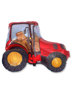 Трактор, красный