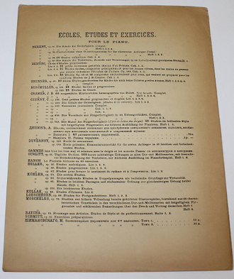 Exercices journaliers de Ch.Czerny. Op. 337. М.: C.Meykow, 190?.