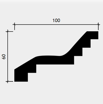 Карниз 1.50.276 - 60*100*2000мм