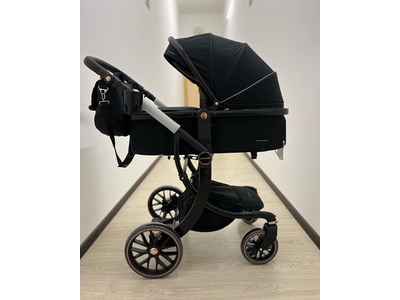 Детская коляска 3 в 1 Luxmom 601A Черный