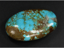 Бирюза, полировка плоская, США, Невада (32*20*10 мм, 8,3 г) №37841