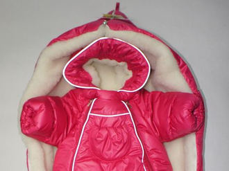 Комплект зимний для новорожденного "Ягода-малина" oт 0 - 6 мес.