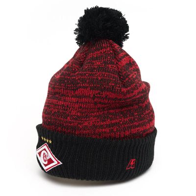 Шапка ФК СПАРТАК черно-красная 00145