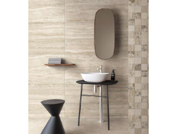 CITYSTONE, керамогранит, 60x60 см, Травертин Линейный Матовый Ректификат (9мм), K951840R