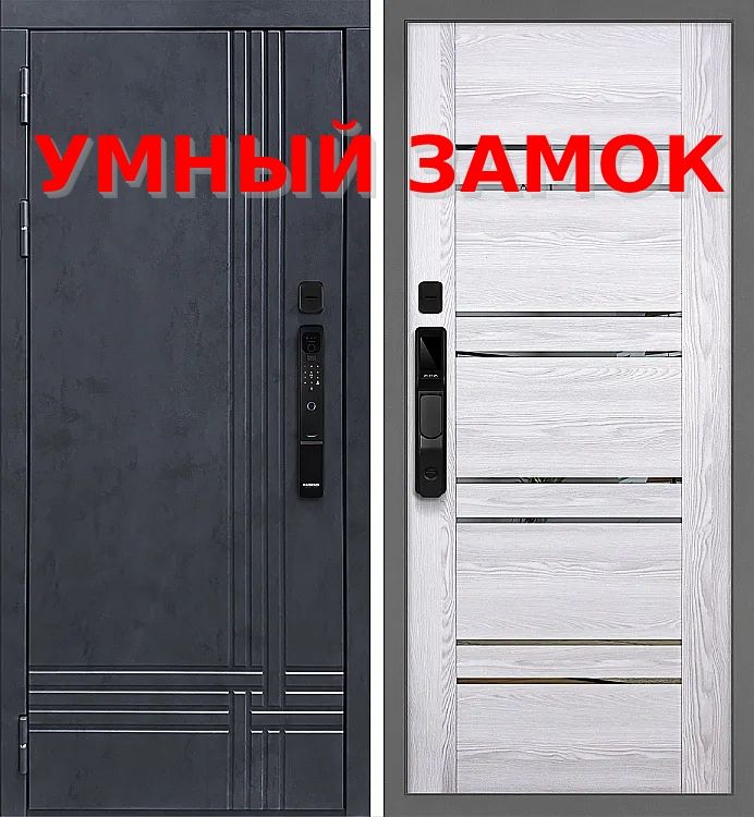 Дверь Осло с умным биометрическим замком