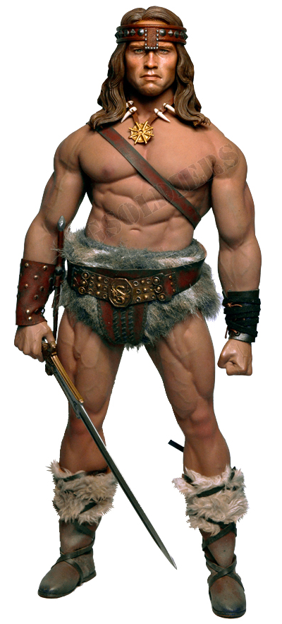 Конан-варвар, Арнольд Шварценеггер (Лимитированный выпуск, всего 300 шт. на весь мир) - Коллекционная ФИГУРКА 1/6 scale Conan the Barbarian, Arnold Schwarzenegger (LIMITED EDITION 300 pcs) (MC01-2019 + MC01-HEAD + PL2016-M35) - Kaustic Plastik