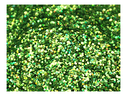 Устойчив к сольвентам флейк Голографический глиттер Зеленый 0,4 мм
