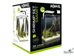 Аквариумы SHRIMP SET PLANT II 30л, 29х29х35 см черный
