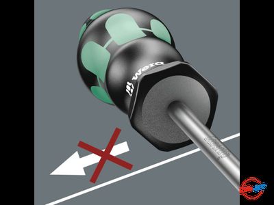 Шлицевая отвертка WERA 335 0.5 x 3.0 x 80 мм WE-110001