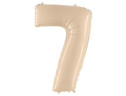Фольгированная цифра - "Кремовая"