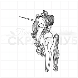 штамп  единорог