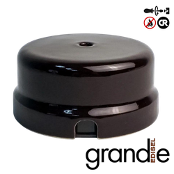 распределительная коробка из керамики коричневая