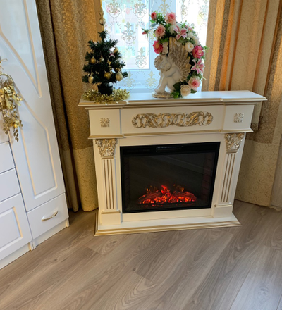 Электрокамин Лидс SLG с очагом Sparta 25.5 LED