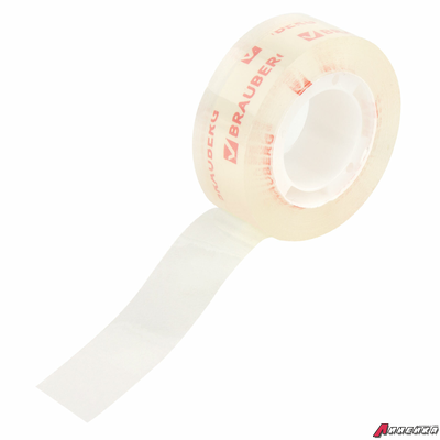 Клейкие ленты 19 мм х 33 м КРИСТАЛЬНЫЕ, BRAUBERG, КОМПЛЕКТ 2 шт., европодвес. 227261