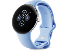 Google Pixel Watch 2 LTE Polished Silver With Bay Active Band