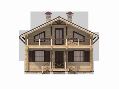 Дом из клееного бруса КБ-07, 137 м2