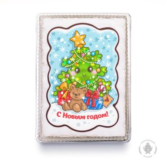 Тортик Ёлочка с подарками (600 грамм) ПЛАСТИКОВАЯ УПАКОВКА