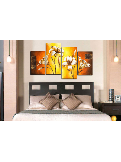 Модульная картина &quot;Лилии в саду&quot;