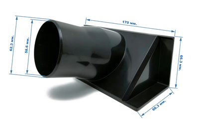 Патрубок пылеотвода для параллельного упора