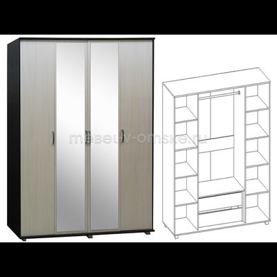 ФР484 Шкаф "Джон" 4х дверный. Размер: 1770х2100х600.