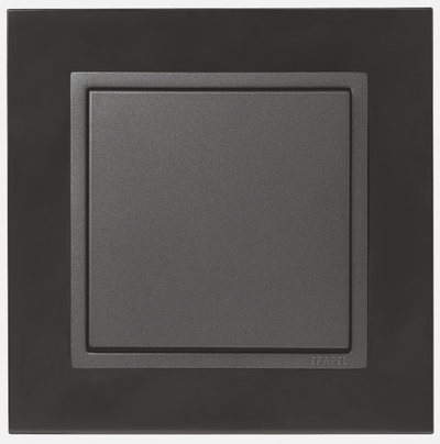 Рамка Logus 90 металл 1 пост, никель/серый - Efapel 90910 TQS