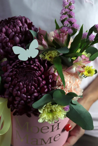 Цветочная композиция для мамы № 606