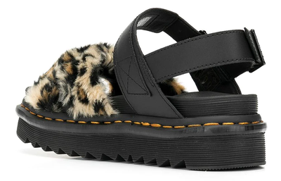 БОСОНОЖКИ DR. MARTENS САНДАЛИИ С ЛЕОПАРДОВЫМ ПРИНТОМ