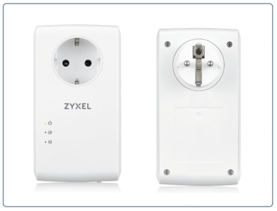 ZYXEL PLA5456-EU0201F. Гигабитный адаптер Powerline для построения быстрой и стабильно работающей домашней сети с 2 портами LAN (комплект 2 шт.)