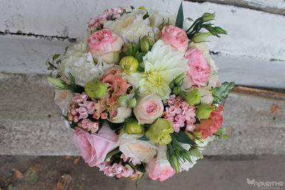 Букет невесты & Бутоньерка № 1342