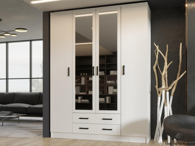 Квадро шкаф Белый