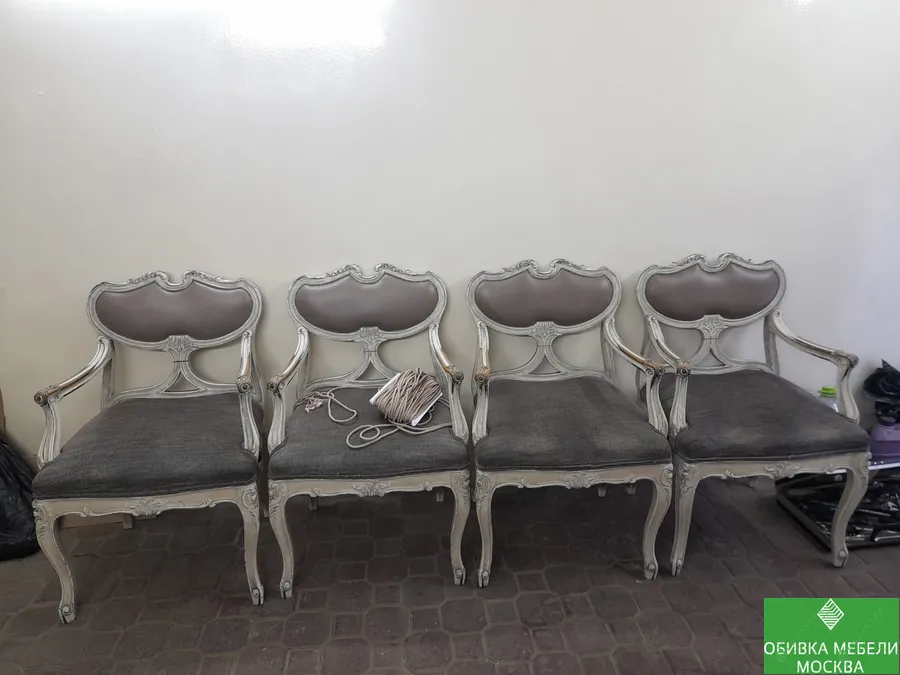 Обивка стульев натуральная кожа