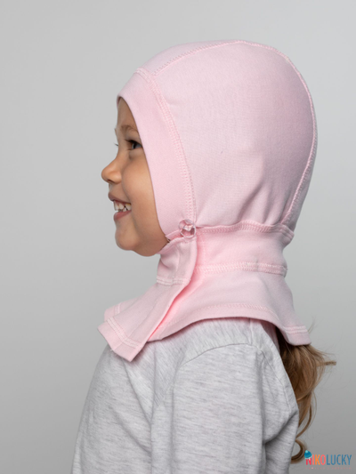 Шапка-шлем 24301-01 95%хлопок 5%лайкра, светло-розовый 44-46